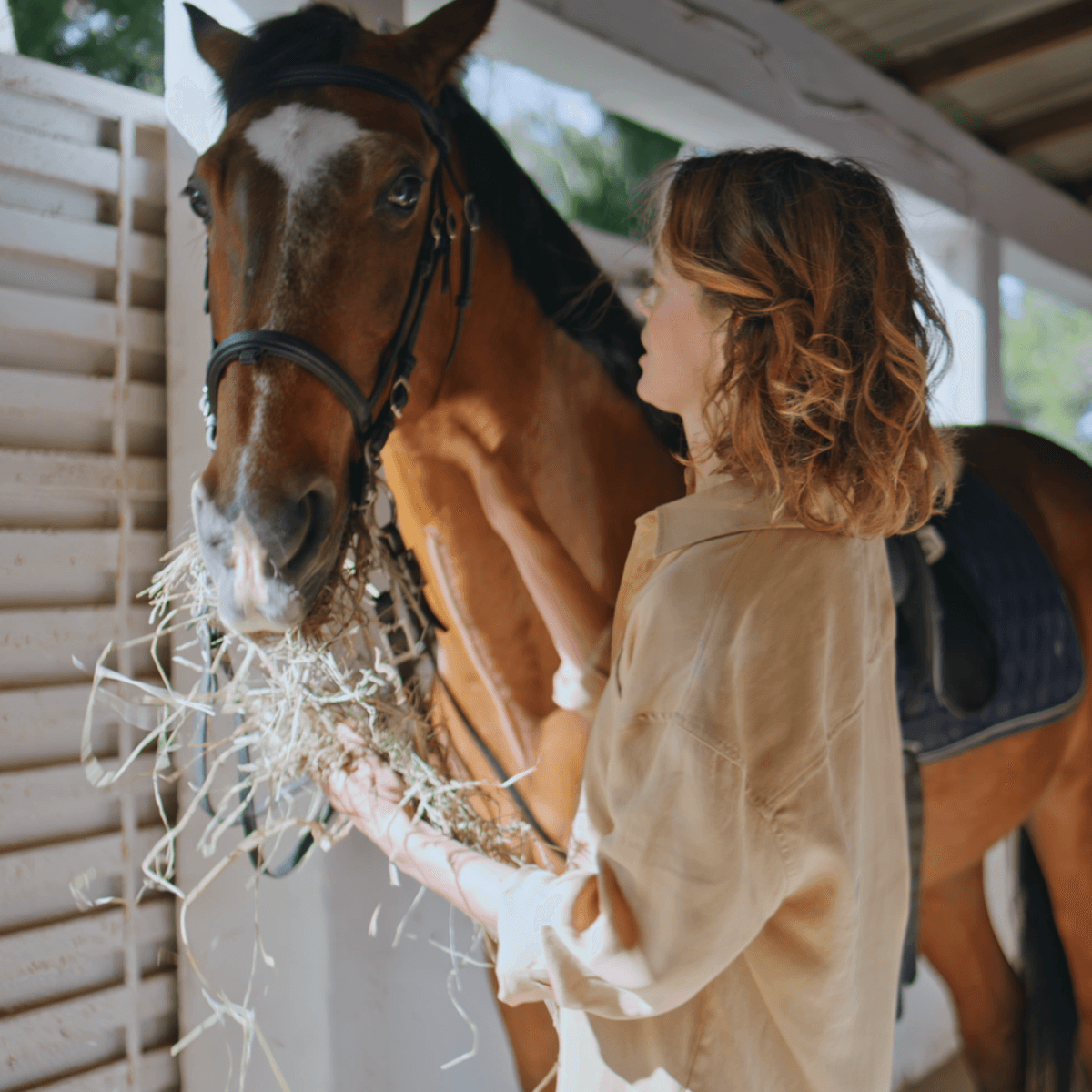 Woman with horse